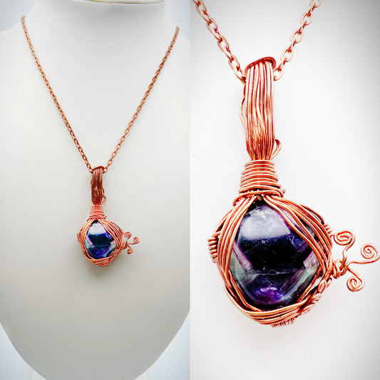 Rainbow Fluorite Necklace