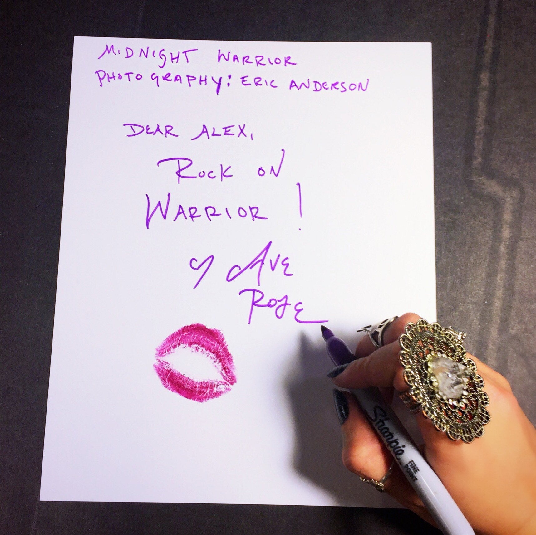 Midnight Warrior Autograph