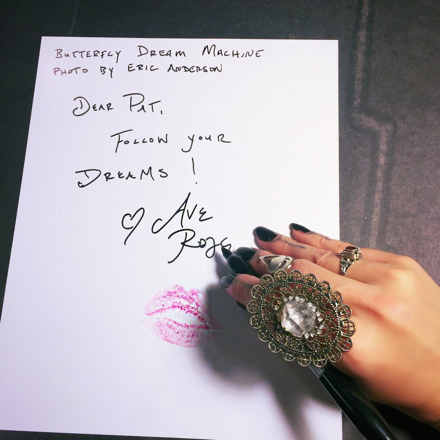Butterfly Dream Machine Autograph