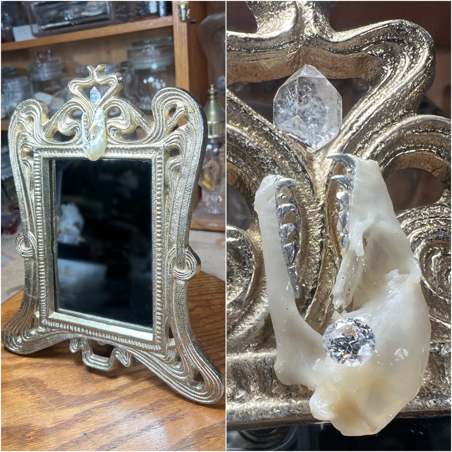 Bat Skull Mirror